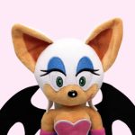 Sonic the Hedgehog - Rouge the Bat Plush Toy - Close View