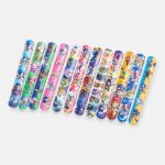 12pcs Sonic the Hedgehog slap bracelets party favors