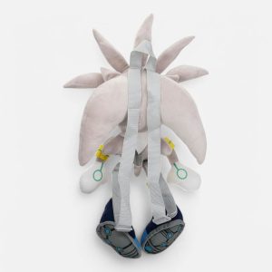 Silver the Hedgehog Plush Backpack - Back View
