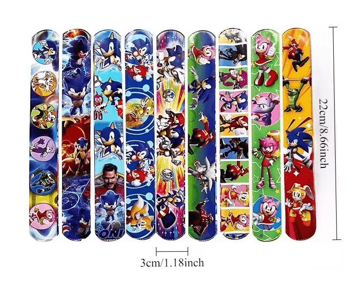 Sonic slap bracelets size