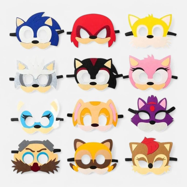 Sonic the Hedgehog Mask Set 12pcs Sonic the Hedgehog Mask Set 12pcs