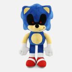 Sonic exe plush blue toy with red shoes, perfect for collectors.
